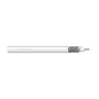 DIGITUS RG-6 coaxkabel, 75 Ohm, dubbel afgeschermd (2x folie + 77% vlechtwerk), Eca, PVC, 100 m, wit