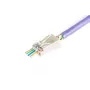 DIGITUS RJ45 (8P8C) doorsteekstekker, Cat.6, afgeschermd, AWG 26-24, verpakking van 100 stuks