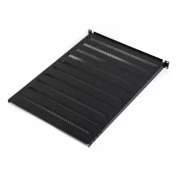 DIGITUS TN-19-550-1U-BK 19 inch vast rackplateau, 1U, 550 mm diep, 25 kg belasting, zwart