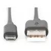 DIGITUS USB 2.0-kabel Type-A - Micro-B male/male 1,8m zwart