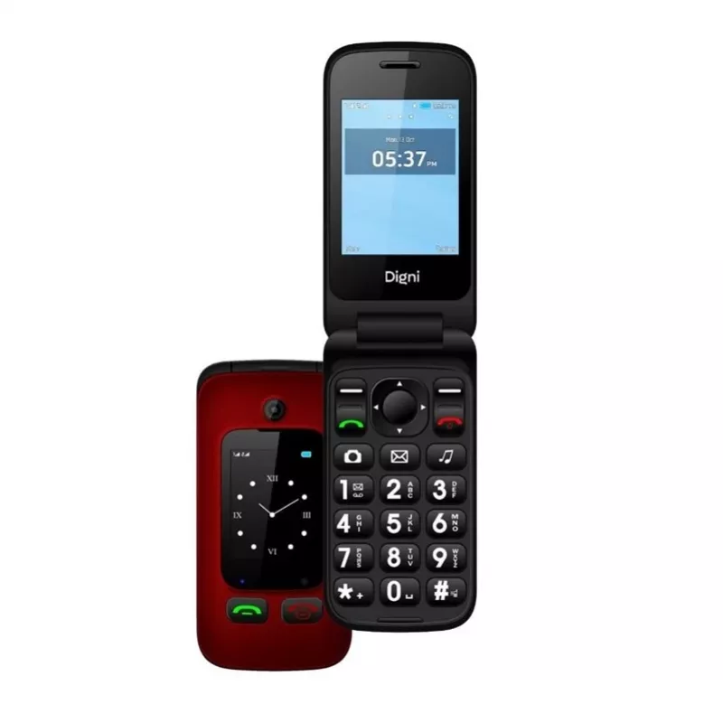 eSTAR Digni Flip Feature Phone, rood