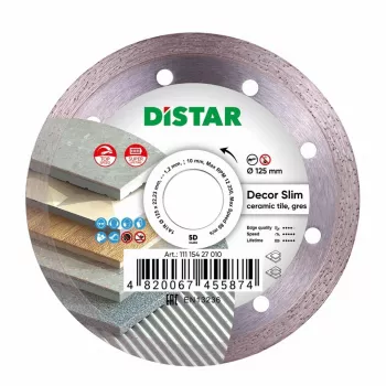 DISTAR DIAMANTSLIJPSCHIJF DÉCOR SLIM 125 x 1.2 x 8 x 22.23mm