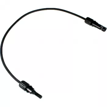 DIVERSE solar-verlengkabel 6mm², stekker-bus 0,5m, zwart