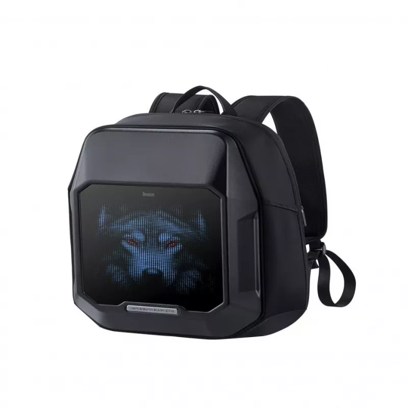 Divoom Cyber Bag Premium Weather Proof met LED-pixel-art-display en app-bediening zwart