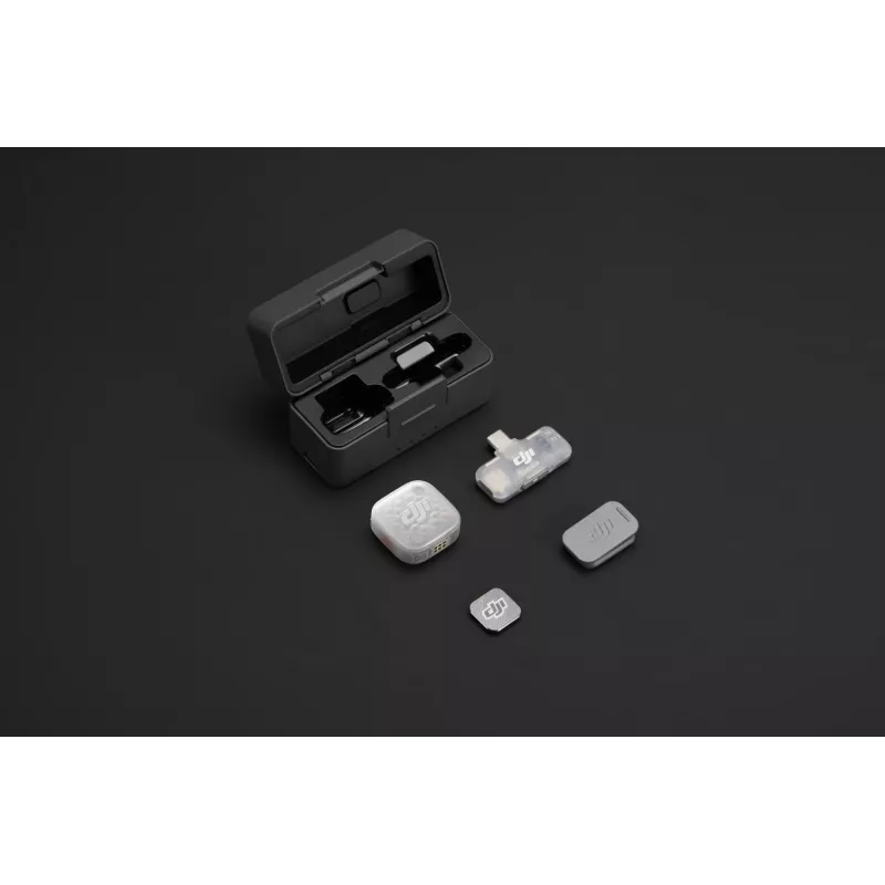 DJI Mic Mini 2S draadloos microfoonsysteem (1 zender + 1 mobiele ontvanger + oplaadcase)