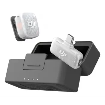 DJI Mic Mini 2S draadloos microfoonsysteem (1 zender + 1 mobiele ontvanger + oplaadcase)