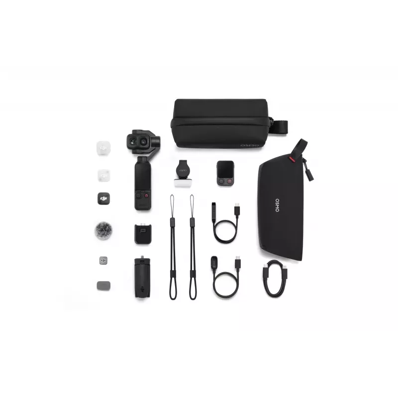 DJI Osmo Pocket 4P Vlog Combo 4K-camera, zwart