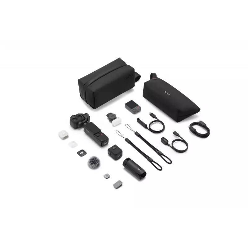 DJI Osmo Pocket 4P Vlog Combo 4K-camera, zwart