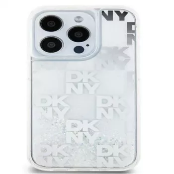 DKNY Apple iPhone 15 Pro Max 6,7 inch hardcase Liquid Glitter Multilogo wit