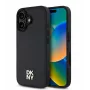 DKNY Apple iPhone 16 Plus PU-leren hoesje met Repeat Pattern Stack-logo, MagSafe, zwart
