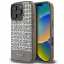 DKNY Apple iPhone 16 Pro Max PU-Leren Hoes met Herhalend Patroon en Onderste Streep, MagSafe, Bruin