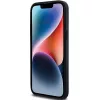 DKNY leren Mono Stripe & metaallogo hoesje voor iPhone 14 Pro Max - zwart