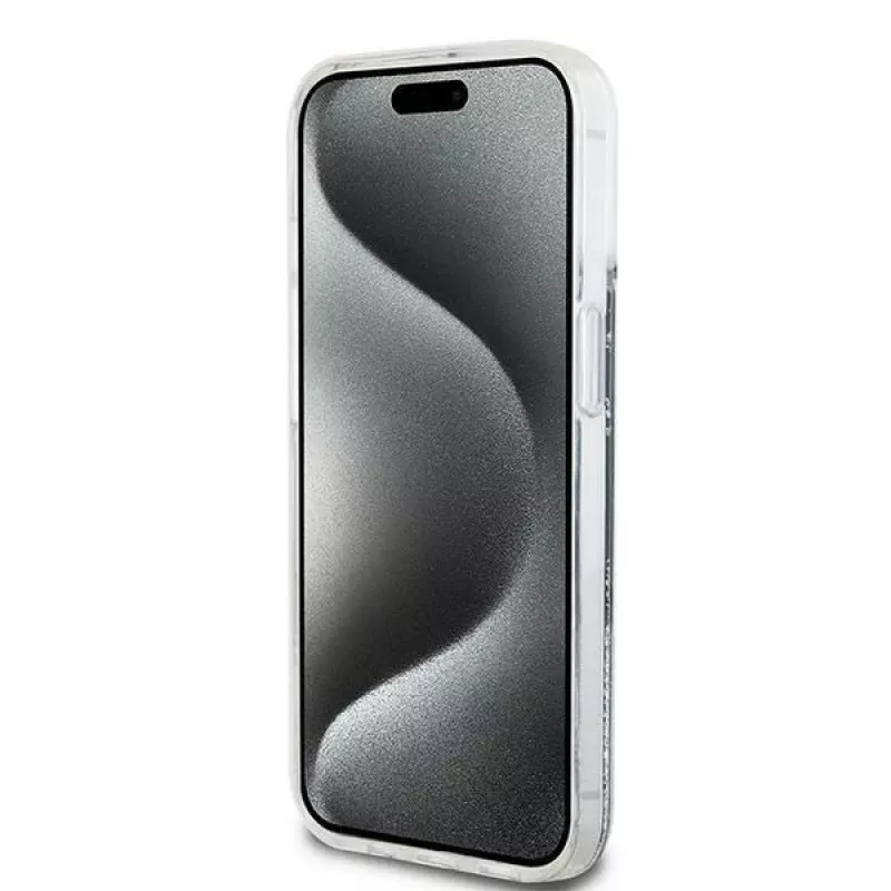 DKNY Liquid Glitter Big Logo iPhone 14/15/13 Hoes - Zwart