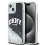 DKNY Liquid Glitter Big Logo iPhone 14/15/13 Hoes - Zwart