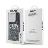 DKNY Liquid Glitter Big Logo iPhone 14 Pro hoesje - zwart
