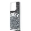 DKNY Liquid Glitter Big Logo iPhone 14 Pro hoesje - zwart