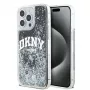DKNY Liquid Glitter Big Logo iPhone 14 Pro Max hoesje - zwart