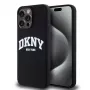 DKNY Liquid Silicone Arch Logo MagSafe hoesje voor iPhone 14 Pro Max - zwart