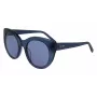 DKNY dames vlinderzonnebril DK517S-400 blauw acetaat grijs verloopglas 52mm
