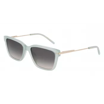 DKNY dameszonnebril DK713S - bruin Havana rechthoekig montuur met bruine gradientglazen - 56 mm glasbreedte