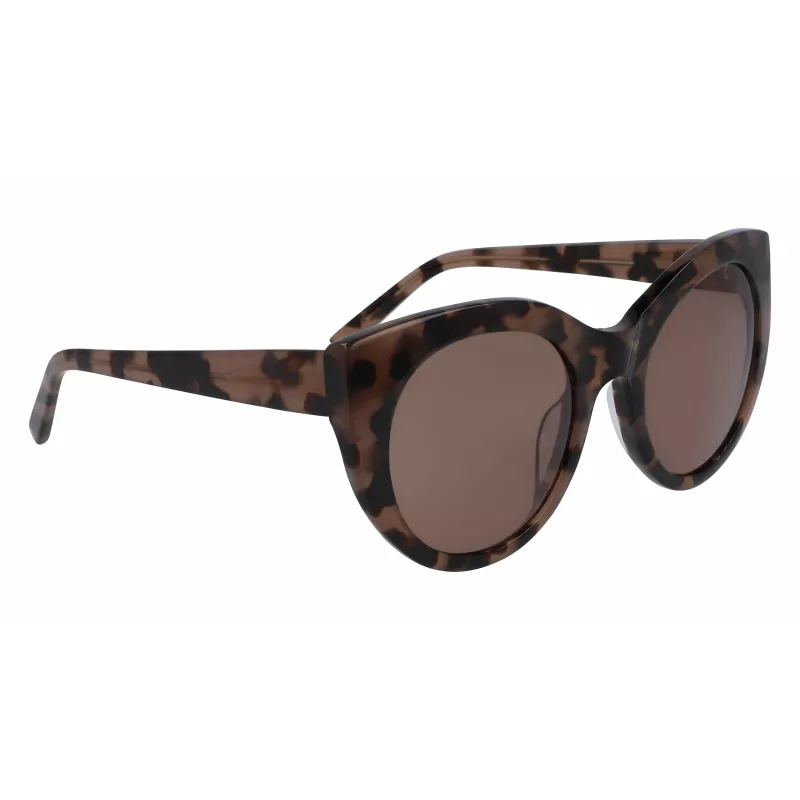 DKNY dameszonnebril DK517S-230 Havana bruin rechthoekig 52mm