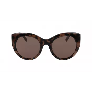 DKNY dameszonnebril DK517S-230 Havana bruin rechthoekig 52mm
