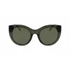 DKNY Dames zonnebril DK517S-300 Havana acetaat montuur verloop bruin polycarbonaat glazen 52mm