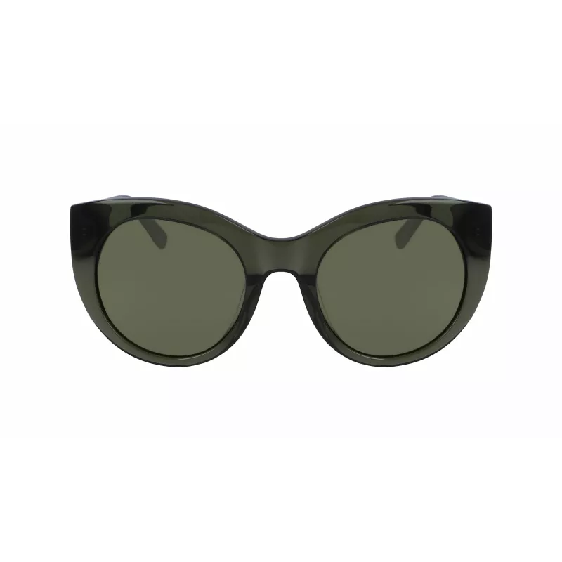 DKNY Dames zonnebril DK517S-300 Havana acetaat montuur verloop bruin polycarbonaat glazen 52mm