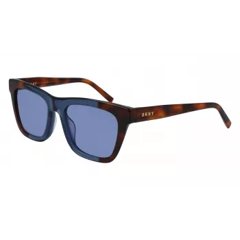 DKNY dameszonnebril DK529S-240 bruin Havana acetaat montuur bruine verloopglazen 53mm