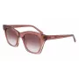 DKNY dames zonnebril DK541S-265 bruin Havana vierkant acetaat montuur met bruine gradient polycarbonaatglazen 51/21/140 mm