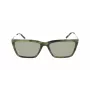 DKNY dames zonnebril DK709S305 - zwart acetaat montuur, grijze polycarbonaatglazen, 55 mm glasbreedte