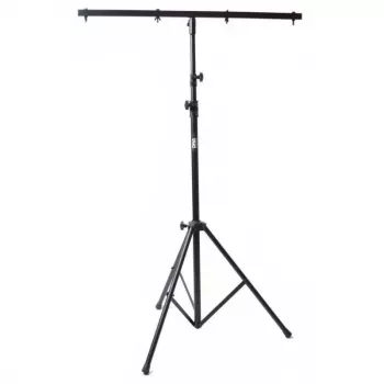 DNA LS1 lichtstativ met T-bar, max. hoogte 320 cm, draagvermogen 20 kg, staal, zwart