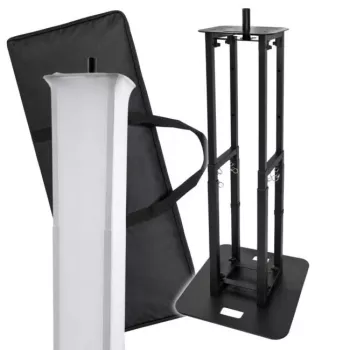 DNA TOTEM V2 Truss Stand Base - Zwart, staal, 300x300mm