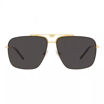 Dolce & Gabbana DG2264-02-87 zonnebril heren goud montuur grijs glazen pilot 61mm