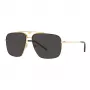 Dolce & Gabbana DG2264-02-87 zonnebril heren goud montuur grijs glazen pilot 61mm