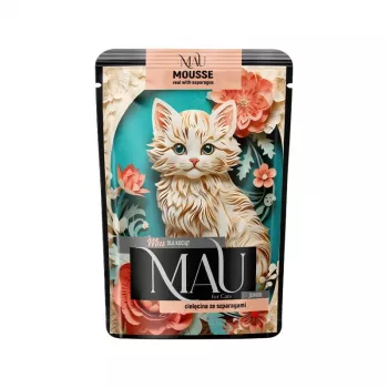 DOLINA NOTECI MAU mousse junior kalf met asperge - natvoer voor katten - 85g