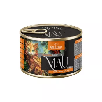 DOLINA NOTECI MAU paté en filet junior eend met mango en rozenbottel - natvoer voor katten - 185g