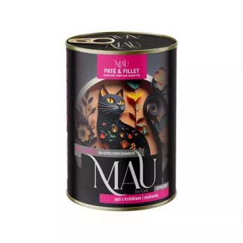DOLINA NOTECI MAU paté en filet sterilised gans met konijn en frambozen - natvoer voor katten - 400g