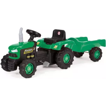 DOLU pedaaltractor met aanhanger groen (8053)