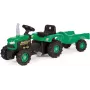 DOLU pedaaltractor met aanhanger groen (8053)