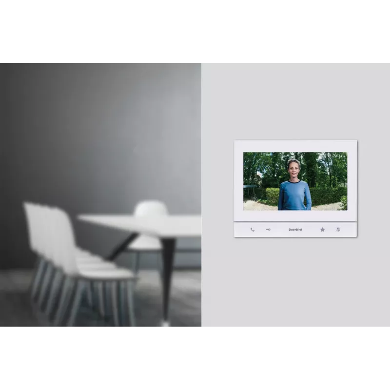 DoorBird A1103 IP video indoor station Polar White Edition met 7 inch IPS capacitief touchdisplay, Fast Ethernet, PoE