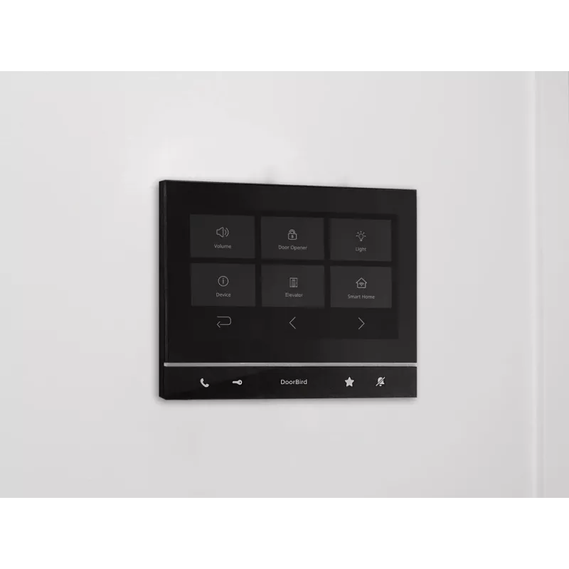 DoorBird IP Video Indoor Station A1103 Black Edition, 7 inch IPS-touchdisplay, capacitief, Fast Ethernet, PoE