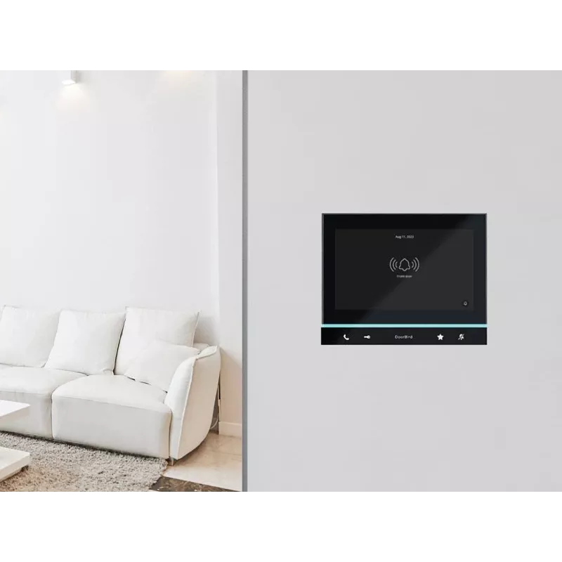 DoorBird IP Video Indoor Station A1103 Black Edition, 7 inch IPS-touchdisplay, capacitief, Fast Ethernet, PoE