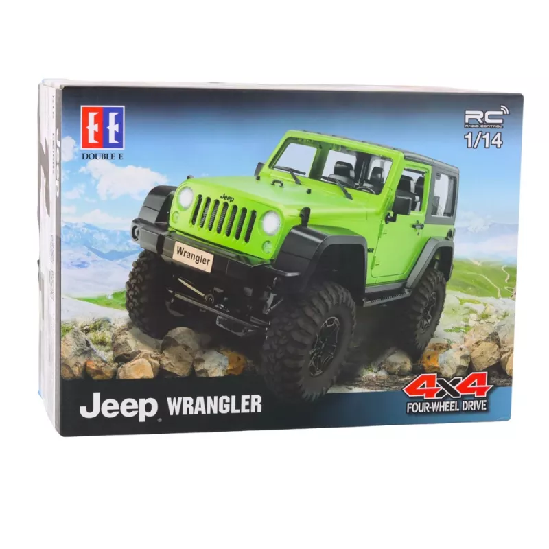 Double E RC Jeep Wrangler Rock Crawler Oranje 1:14 Op afstand bestuurbare offroad-auto