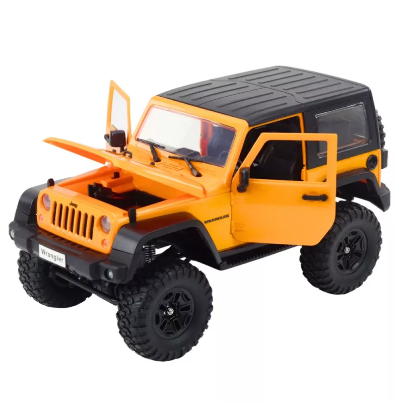 Double E RC Jeep Wrangler Rock Crawler Oranje 1:14 Op afstand bestuurbare offroad-auto