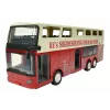 Double E Op afstand bestuurde dubbeldekkerbus R/C 2.4G 1:18
