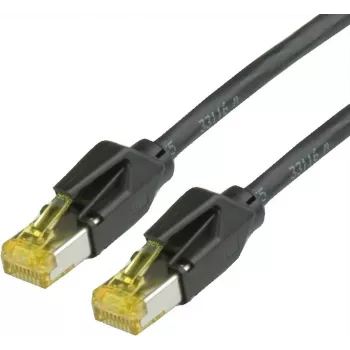 Draka Comteq Cat.6a 10m S/FTP patchkabel RJ-45 zwart