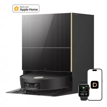 Dreame X60 Pro Ultra Complete zuigrobot met basisstation, 12000 Pa zuigkracht, 6400 mAh accu, zwart