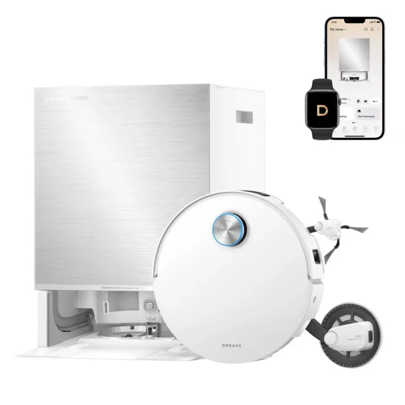 Dreame X60 Pro Ultra Complete White zuigrobot met laadstation en accessoires