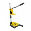 DREL boorstandaard met bankschroef voor handboormachines, gietijzeren basis, 60 mm slag, 43 mm spanhals, blauw/zwart